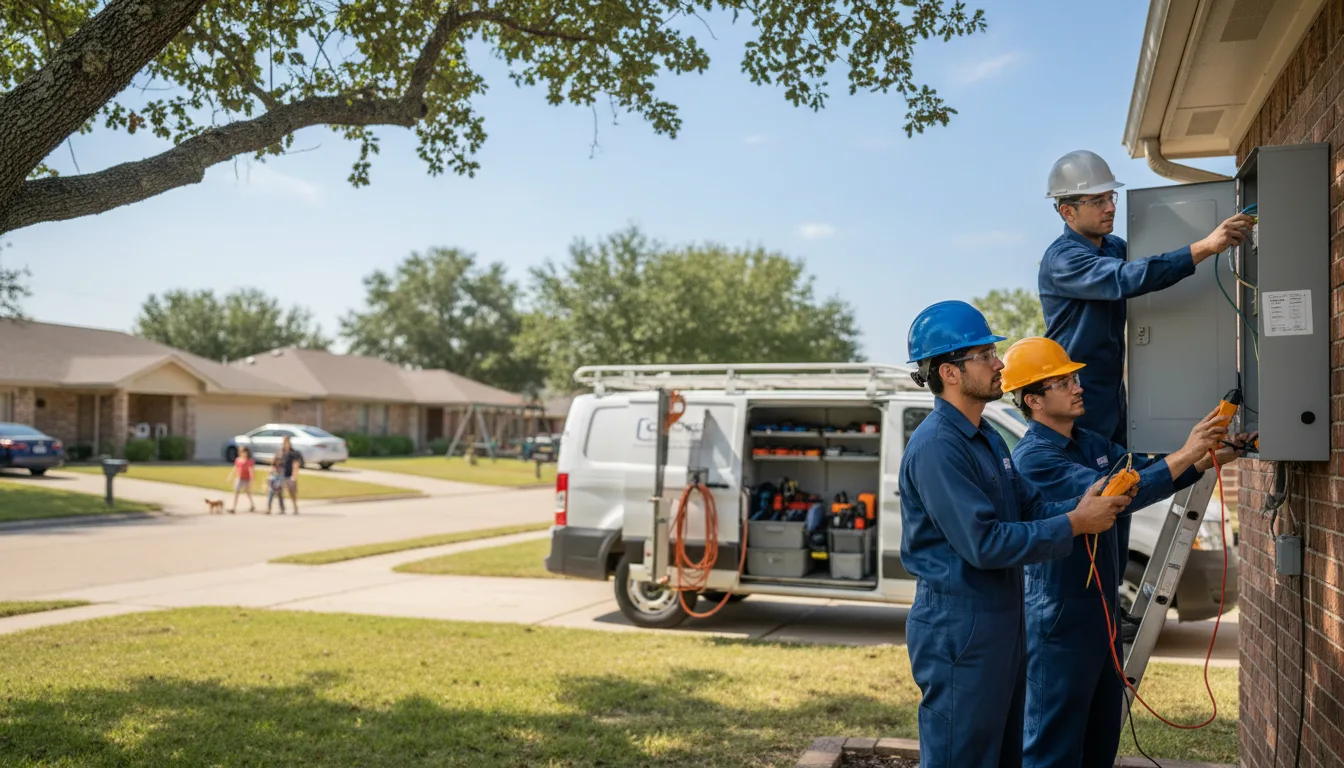 Certified electrician providing emergency electrical services in Point Comfort, TX
